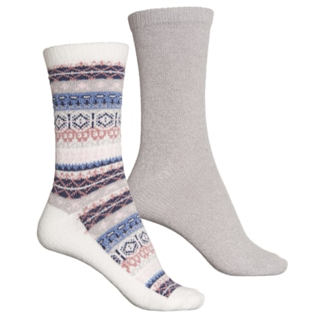 Nordic Fair Isle Boot Socks (For Women 