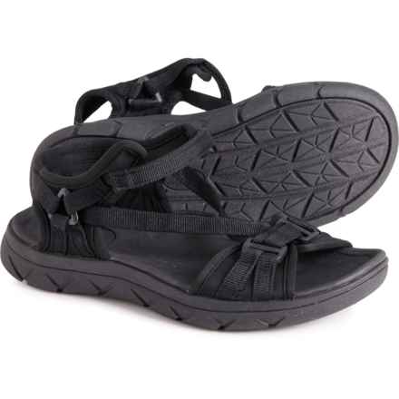High Sierra Open Toe Sport Sandals (For Women) in Black/Black