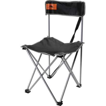 High Sierra Portable Outdoor Folding Chair in Black