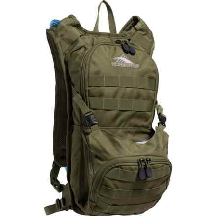 High Sierra Tactical 6 L Hydration Pack - 68 oz. Reservoir, Moss in Moss