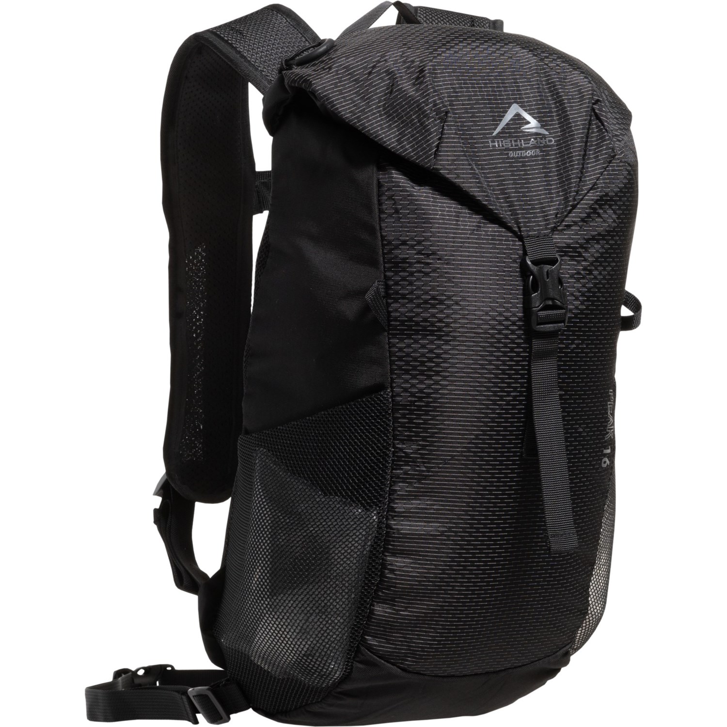 (取寄) ハイランドアウトドア ピーク 16 エル バックパック - ブラック HIGHLAND OUTDOOR Peak 16 L Backpack - Black  Black HIGHLAND OUTDOOR Peak 16 L Backpack - Black - Save 55%
