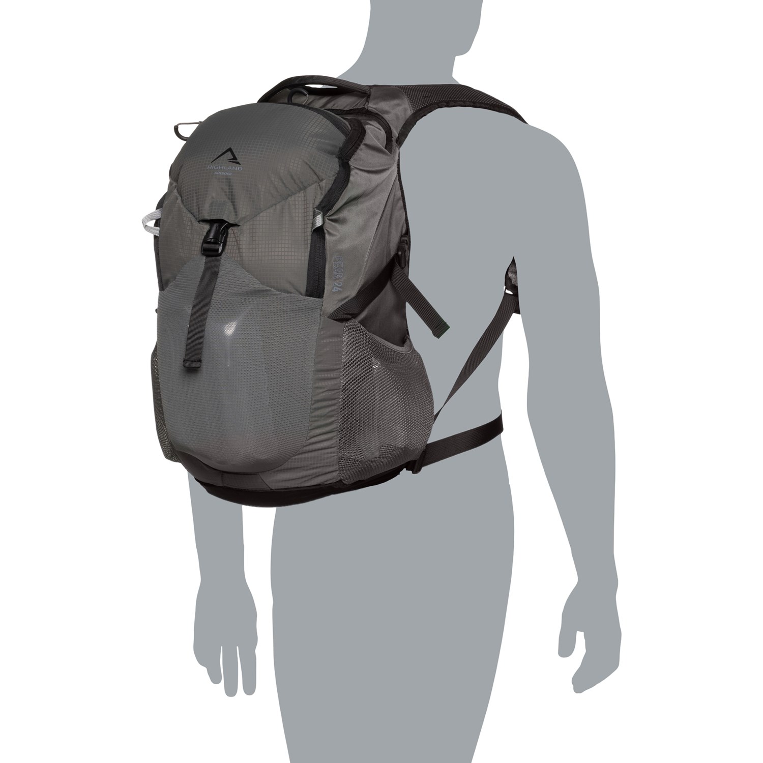 HIGHLAND OUTDOOR Peak 20 L Backpack - Dark Shadow - Save 36%