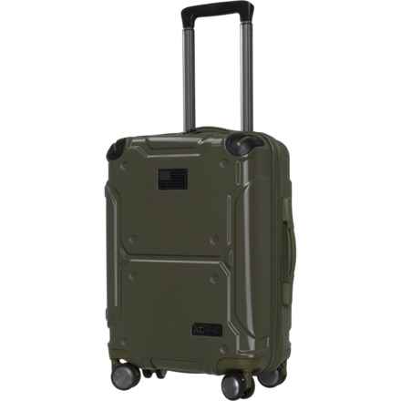 HIGHLAND TACTICAL 21” Armor Carry-On Spinner Suitcase - Hardside, Expandable, Dark Green in Dark Green