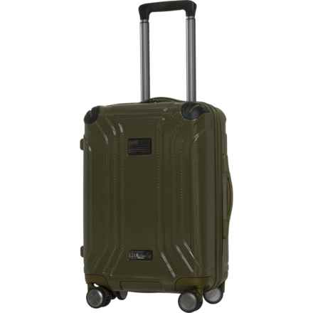 HIGHLAND TACTICAL 21” Titan Carry-On Spinner Suitcase - Hardside, Expandable, Dark Green in Dark Green