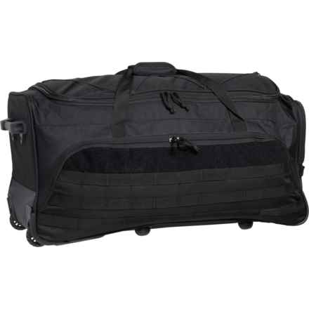 HIGHLAND TACTICAL 30” Squad Rolling Duffel Bag - Black in Black