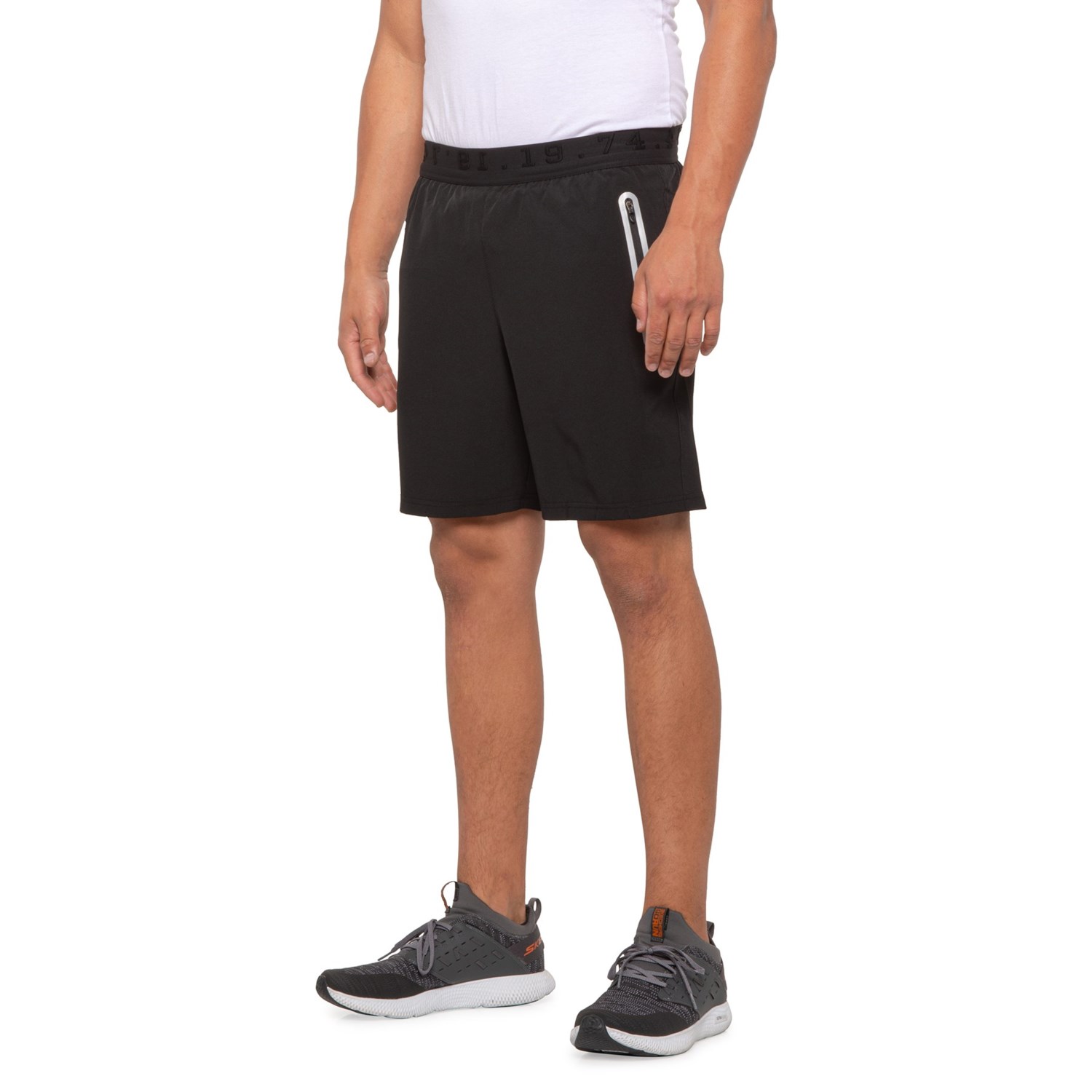 Hind BLACK 7" STRETCH WOVEN SHORT FOR MEN Save 50