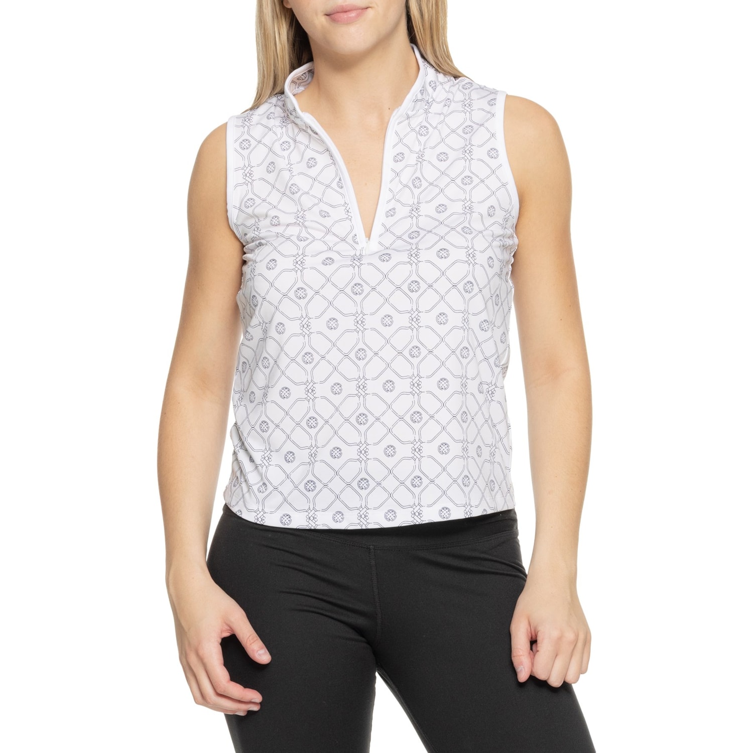 Hind Zip Neck Shirt - Sleeveless - Save 50%