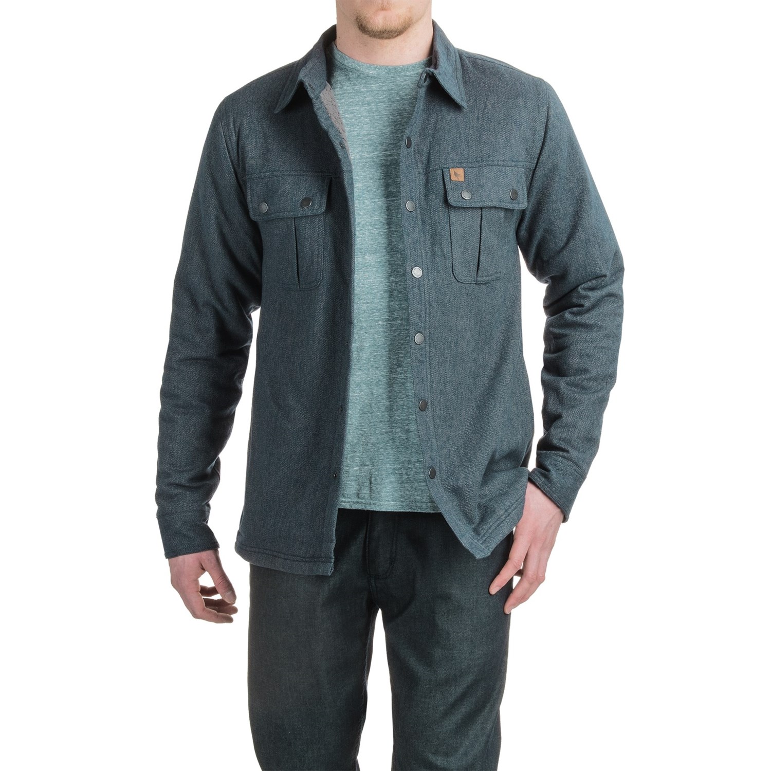 HippyTree Modesto Flannel Shirt Jacket – Sherpa Lined (For Men)