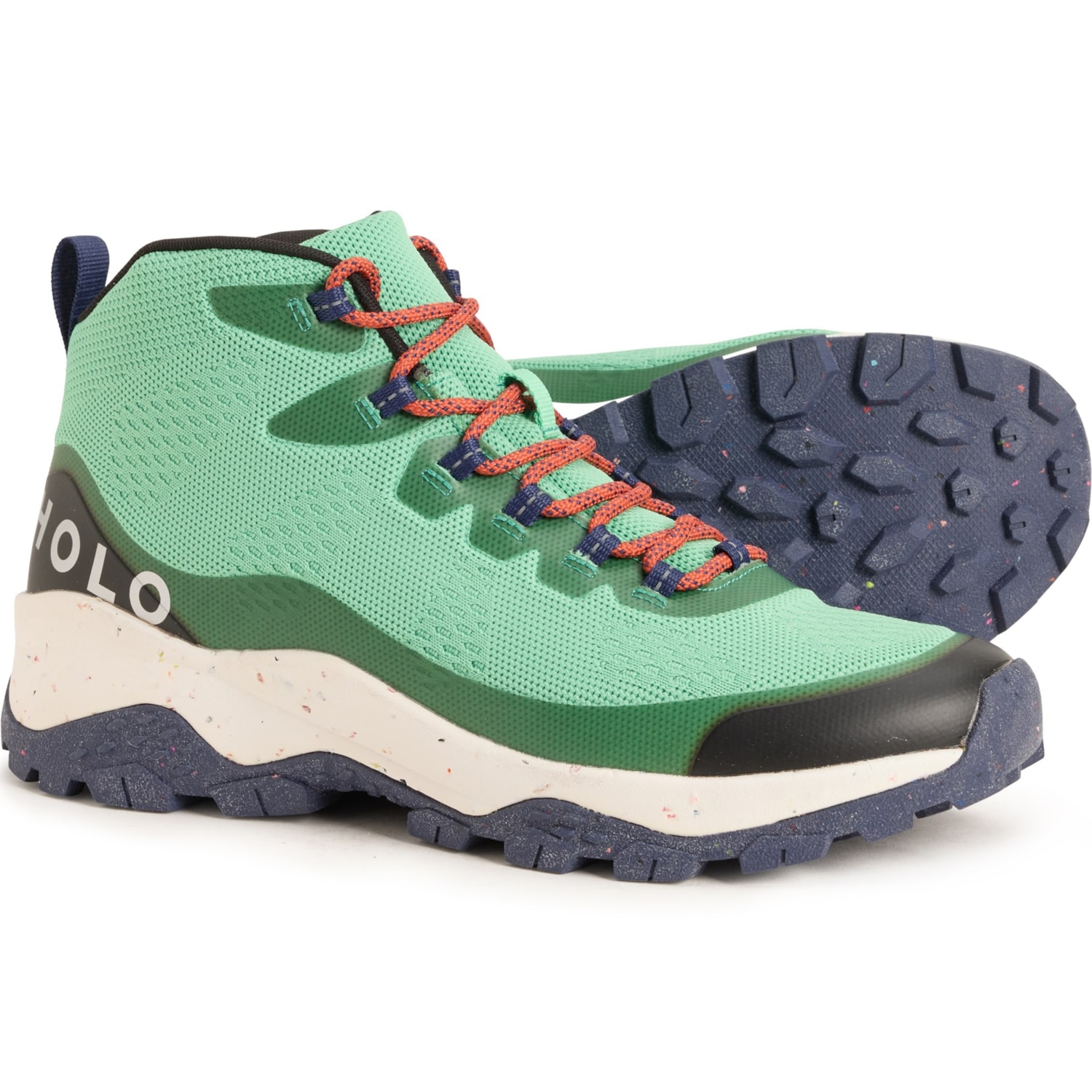 HOLO Footwear Troy Mid HM712350 Men\'s 12 Gray Knit Lace Up Trail Hiking Shoes HOLO Footwear Men main image 2