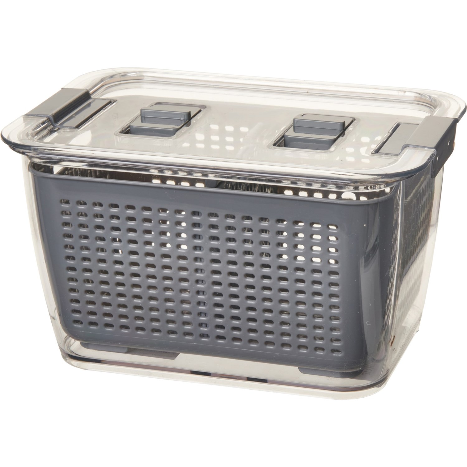 Home Essentials Fresh and Seal Produce Crisper Container with Removable