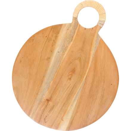 Home Essentials Handled Wood Cutting Board - 12.5” in Brown