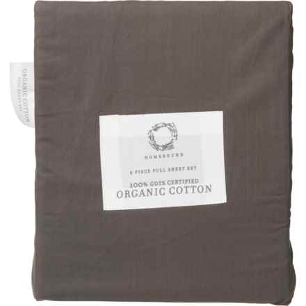 Homebound Full Organic Cotton Sheet Set in Graphite