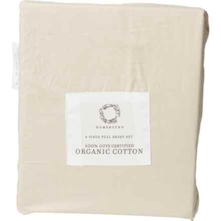 Homebound Full Organic Cotton Sheet Set in Sand