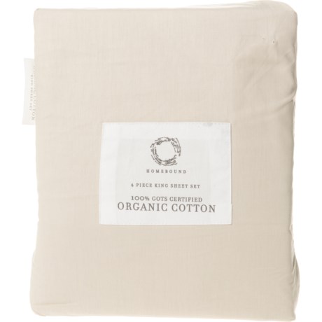 Homebound Full Organic Cotton Sheet Set in Sand