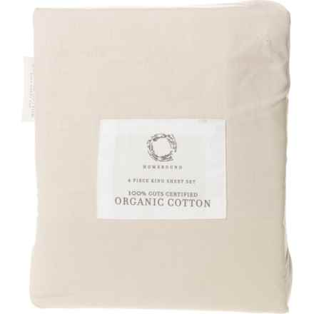 Homebound King Organic Cotton Sheet Set - Sand in Sand