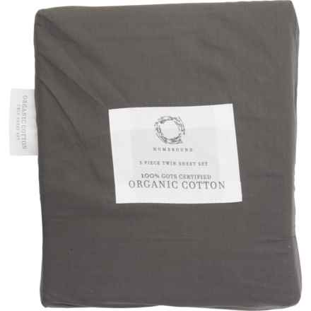Homebound Twin Organic Cotton Sheet Set in Graphite