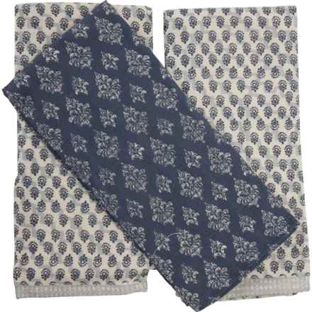 Homewear Indigo Dreams Kitchen Towel Set - 3-Pack, 18x28” in Navy