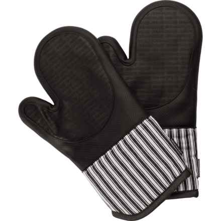 Homewear Marlow Oven Mitts - 2-Pack in Black Striped