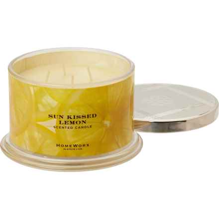HomeWorx 18 oz. Sun Kissed Lemon Candle - 4-Wick in Sun Kissed Lemon