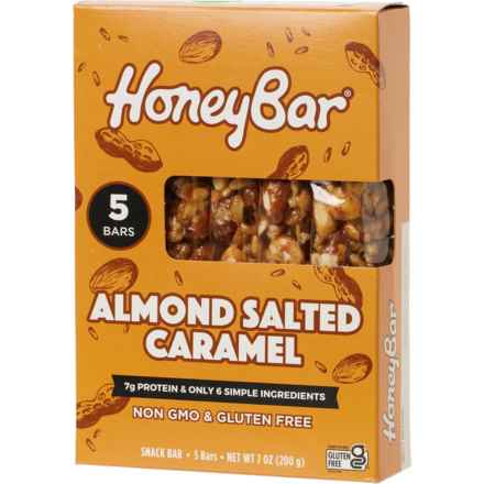Honeybar Almond Salted Caramel Snack Bars - 5 Pack in Multi