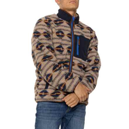 Horizon by Bass Creek Outfitters Sherpa Jacket - Full Zip in Tan Aztec Multi