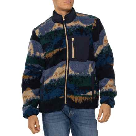 Horizon by Bass Creek Outfitters Sherpa Jacket - Full Zip in Vintage Indigo Mountain