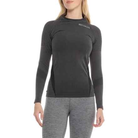 Hot Chillys 3DKnit Base Layer Top - UPF 30+, Long Sleeve in Black