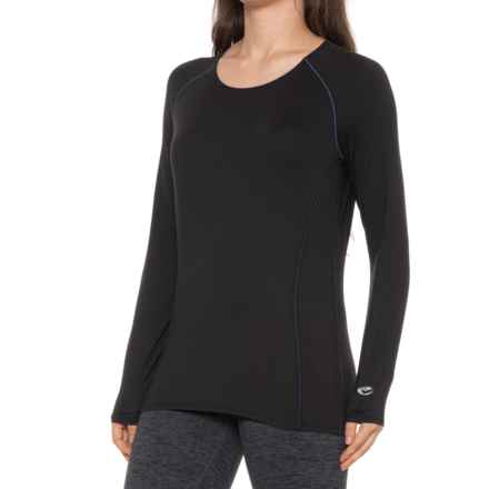 Hot Chillys Clima-Tek Base Layer Top - UPF 30+, Long Sleeve in Black