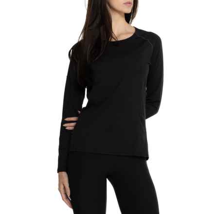 Hot Chillys Clima-Tek Base Layer Top - UPF 30+, Long Sleeve in Black