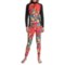 8997P_3 Hot Chillys MTF4000 Print Base Layer Top - Midweight, Zip Neck, Long Sleeve (For Women)
