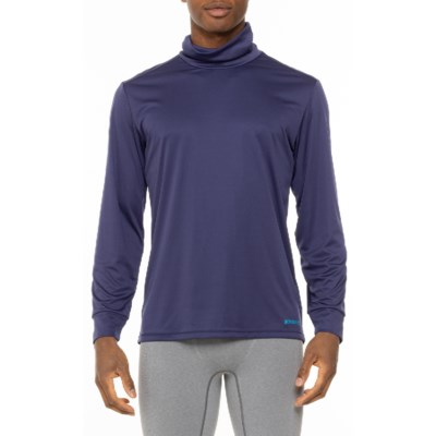 (取寄) ホットチリ ピーチ スキンズ ロールズ タートルネック ベース レイヤー トップ - Upf 30+, ロング スリーブ Hot Chillys Peach Skins Rolls Turtleneck Base Layer Top - UPF 30+, Long Sleeve  Aerial Blue hot-chillys-peach-skins-crew-