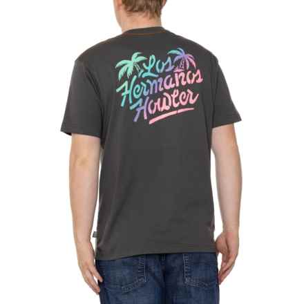 Howler Brothers Los Hermanos Fade Select Pocket T-Shirt - Short Sleeve in Antique Black