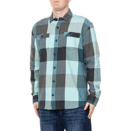 Howler Brothers Outback Plaid Rodanthe Flannel Shirt - Long Sleeve in Bluewing