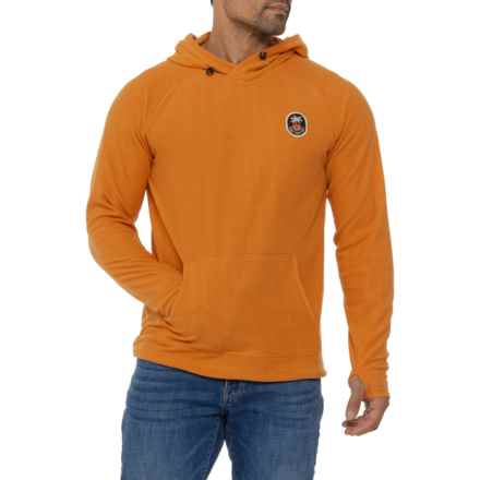 Howler Brothers Palo Duro Grid Fleece Hoodie in Pumpkin