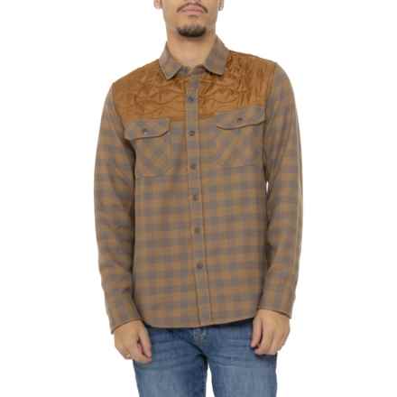 Howler Brothers Quintana Quilted Flannel Shirt - Long Sleeve in Tannin/Cody Check