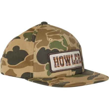 Howler Brothers Slab Serif Structured Trucker Hat (For Men) in Camo