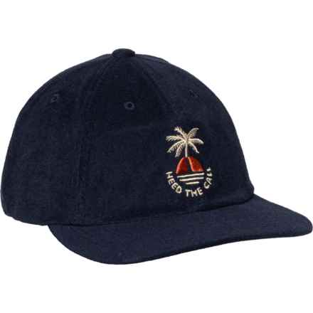 Howler Brothers Strapback Trucker Hat in Navy/Sunset Palm