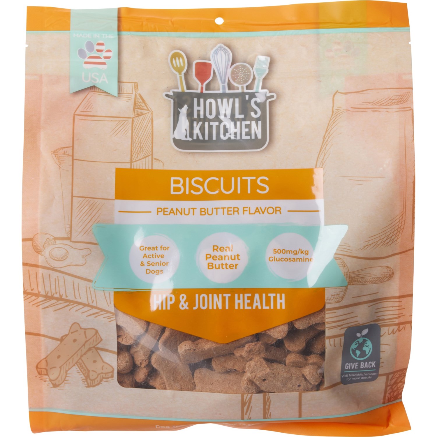 Howl's Kitchen Hip Joint Dog Biscuits 42 oz. Save 20