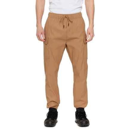 Hudson and Barrow Tech Cargo Joggers in Tobacco