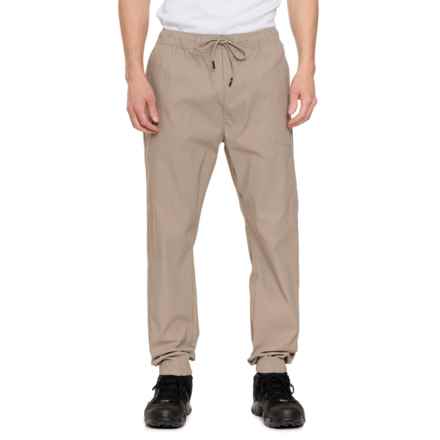 Hudson and Barrow Tech Joggers in Stone