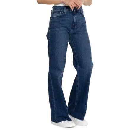 Hudson Jeans Rosie High-Rise Wide-Leg Jeans in North Fork