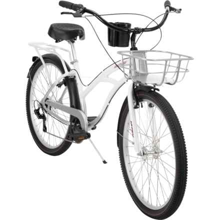 Huffy Airway Cruiser Bike - 26” (For Women) in Sparkly Snow