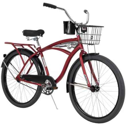 Huffy Nel Lusso Cruiser Bike - 26” (For Men) in Red