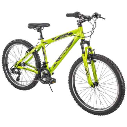 Huffy Tekton 21-Speed Mountain Bike - 24” (For Boys and Girls) in Acid Green