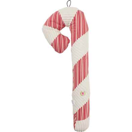 Huggle Hounds Christmas Peppermint Candy Cane Dog Toy - 24”, Squeaker in Multi