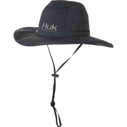 Huk A1a Sun Hat (For Men) in Black