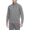 Huk Airweight Shirt - UPF 30, Zip Neck, Long Sleeve in Volc Ash Hthr
