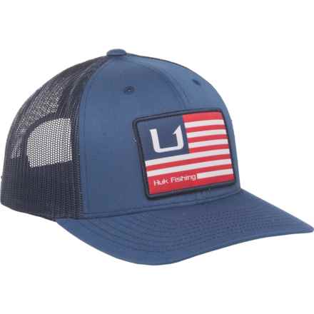 Huk And Bars American Trucker Hat (For Men) in Sargasso Sea