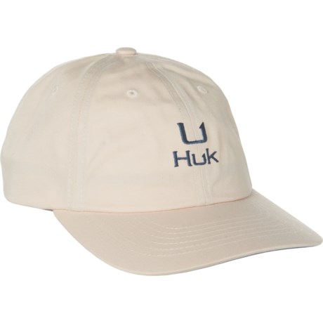Huk Barbed U Logo Dad Baseball Cap (For Men) in Khaki