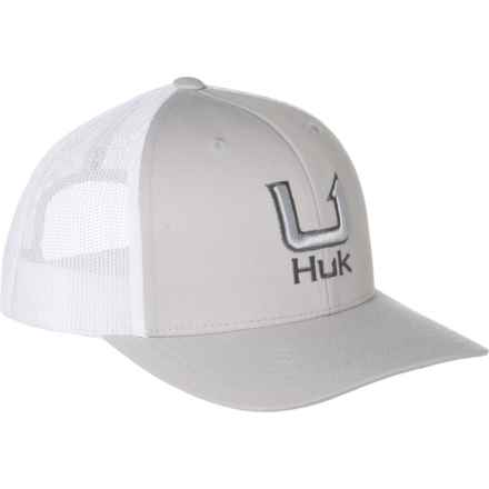 Huk Barbed U Trucker Hat (For Men) in Harbor Mist